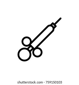Tooth tool line icon. High quality black outline logo for web site design and mobile apps. Vector illustration on a white background.
