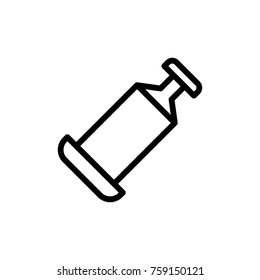 Tooth tool line icon. High quality black outline logo for web site design and mobile apps. Vector illustration on a white background.