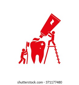 tooth, toothpaste, toothbrush and people