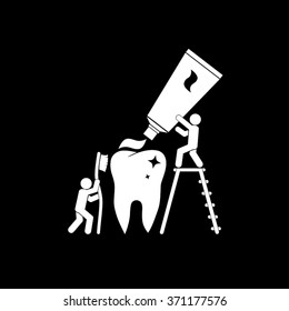 tooth, toothpaste, toothbrush and people