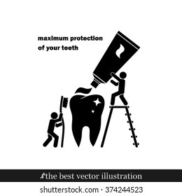 tooth, toothpaste, toothbrush and people