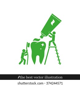 tooth, toothpaste, toothbrush and people