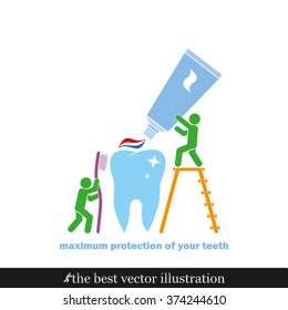 tooth, toothpaste, toothbrush and people