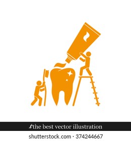 tooth, toothpaste, toothbrush and people