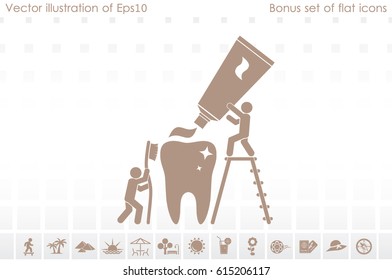 tooth, toothpaste, toothbrush and people.