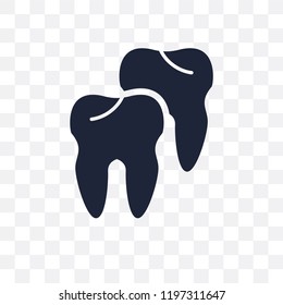 Tooth transparent icon. Tooth symbol design from Human Body Parts collection.
