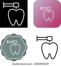 Tooth Unique Vector Icon Illustration
