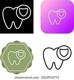 Tooth Unique Vector Icon Illustration