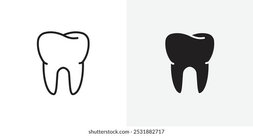 Conjunto de iconos de vector de dientes. Ilustrador de Vector de stock. EPS 10