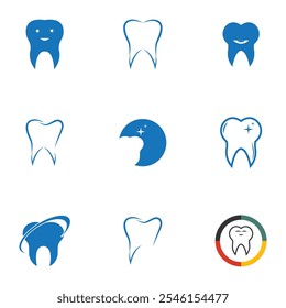 Arte vetorial dentária, ícones e gráficos