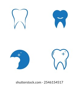 Arte vectorial de dientes, iconos y gráficos