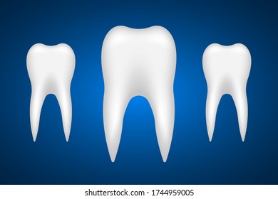 Tooth vector design illustration isolated on background