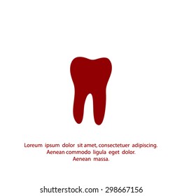 Tooth vector icon