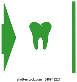Tooth vector icon.
