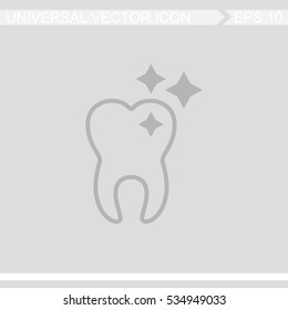 Tooth vector icon.