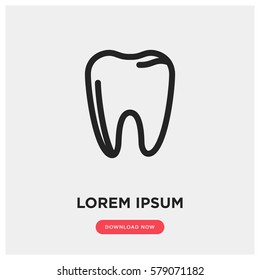 Tooth vector icon