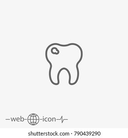 tooth vector icon