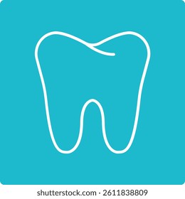 Tooth vector icon. Can be used for printing, mobile and web applications.