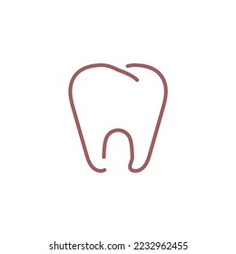 tooth vector icon dental and medical icon