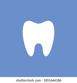Tooth vector icon. Dentist symbol logo.