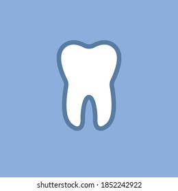 Icono de vector dental. Logo del símbolo dentista.