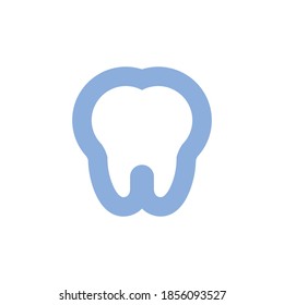 Tooth vector icon. Dentist symbol logo.