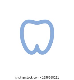 Tooth vector icon. Dentist symbol logo.