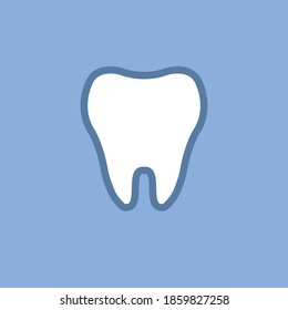 Tooth vector icon. Dentist symbol logo.