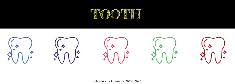 tooth vector icon, Vector EPS 10 illustration style