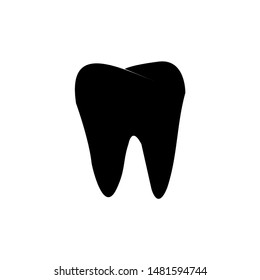 Tooth vector icon. Flat tooth icon icon humah teeth