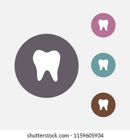 tooth vector icon illustration