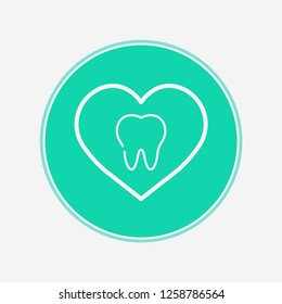 Tooth vector icon sign symbol