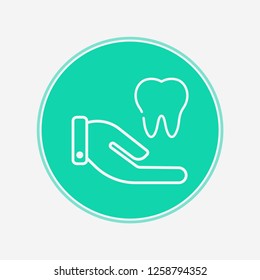 Tooth vector icon sign symbol