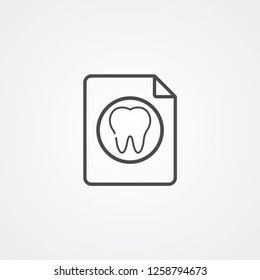 Tooth vector icon sign symbol