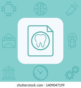 Tooth vector icon sign symbol