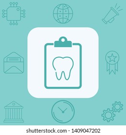Tooth vector icon sign symbol
