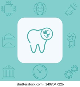 Tooth vector icon sign symbol