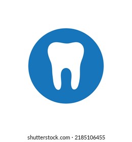 icono del vector dental, icono del diente vector y símbolo con fondo blanco