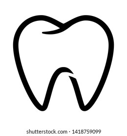 Tooth Vector icon. teeth illustration sign. dentist logo or symbol.