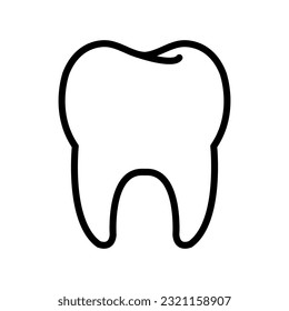 Tooth Vector icon. teeth illustration sign. dentist logo or symbol.