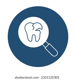 Tooth Vector Icon with trendy background colors that can easily edit or modify

