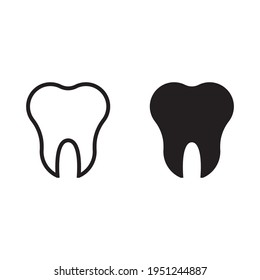 Icono de vector dental para sitios web y aplicaciones