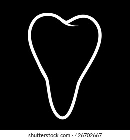 Tooth vector illustration.