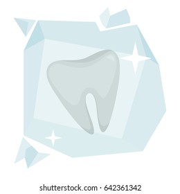 Tooth vector illustration: Cold