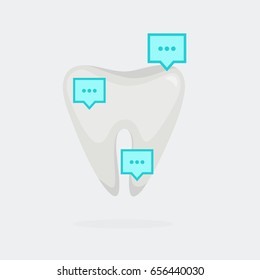 Tooth vector illustration:  infographic