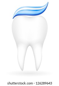 tooth vector illustration isolated on white background