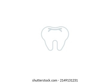 Tooth Vector Isolated Emoticon. Tooth Icon
