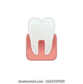 Tooth Vector Isolated Emoticon. Tooth Icon
