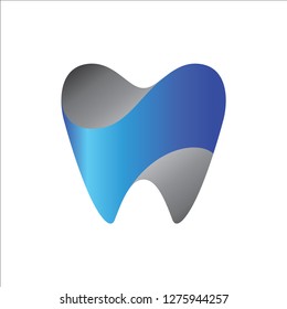 Tooth vector logo, Dental clinic logo, Tooth care design vector template. Dentist stomatology medical doctor concept icon - vector