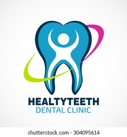  Tooth vector logo for dental clinic